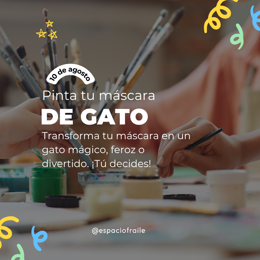 Taller “Pinta tu máscara de gato”