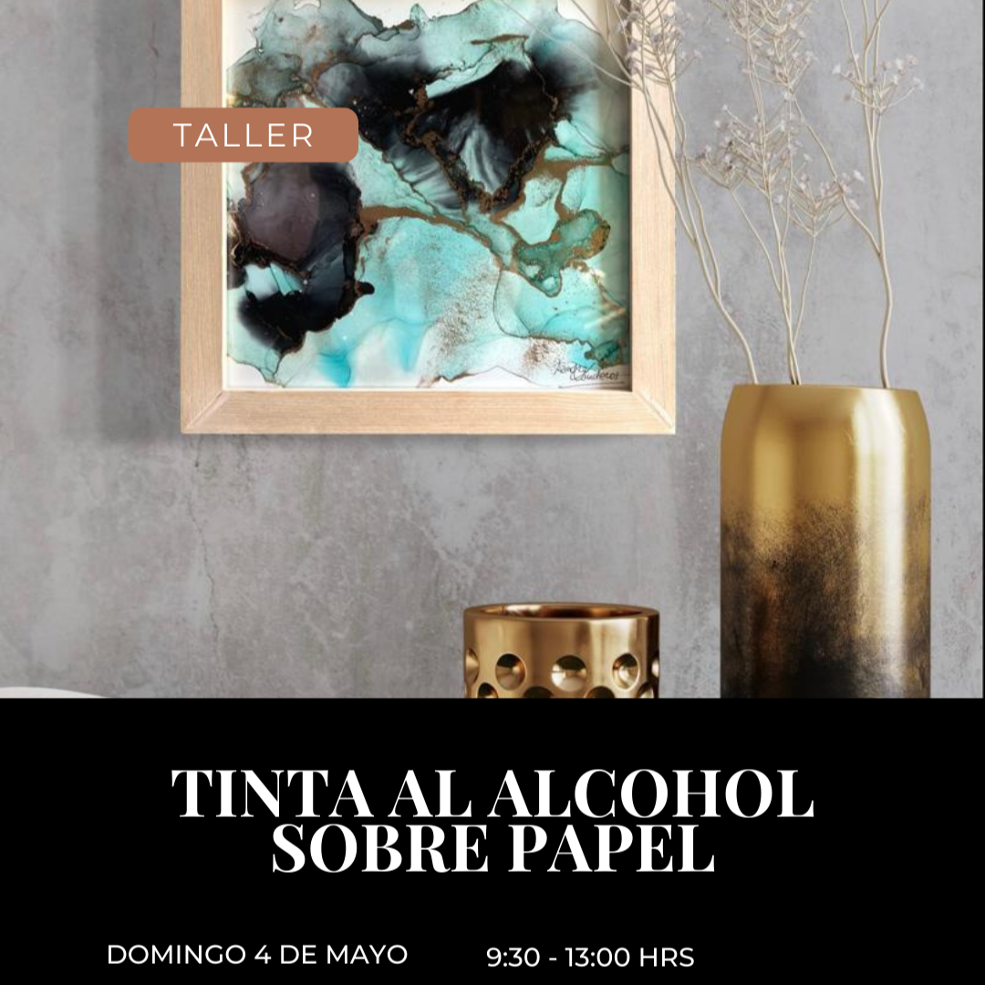 Tinta al alcohol sobre papel