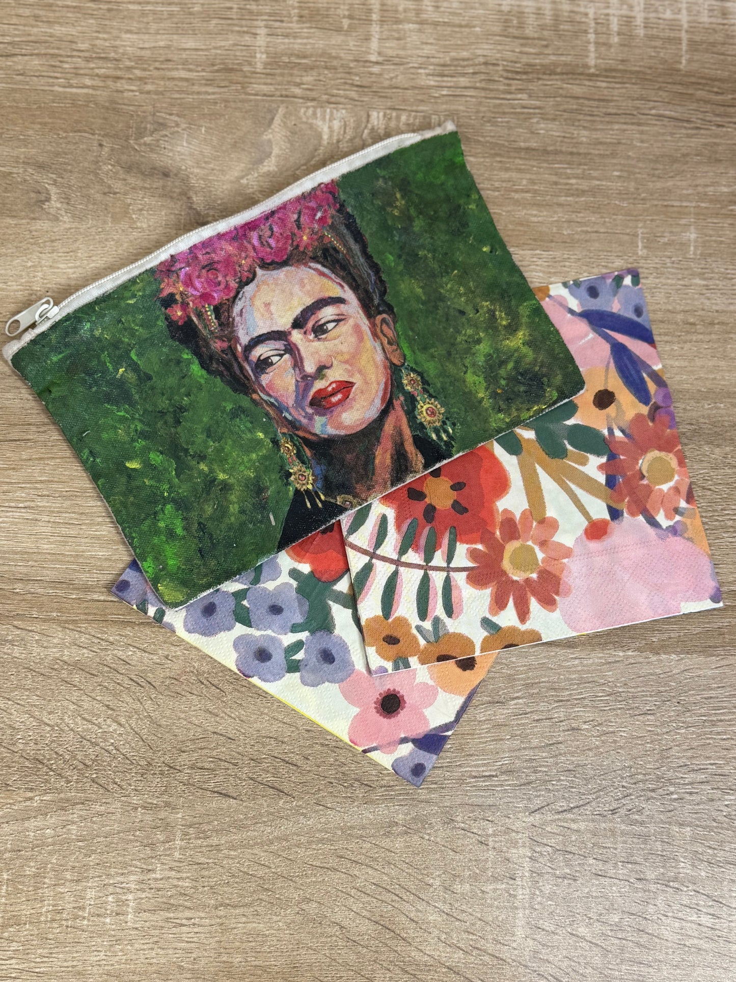 Decora con servilleta estuche de mezclilla