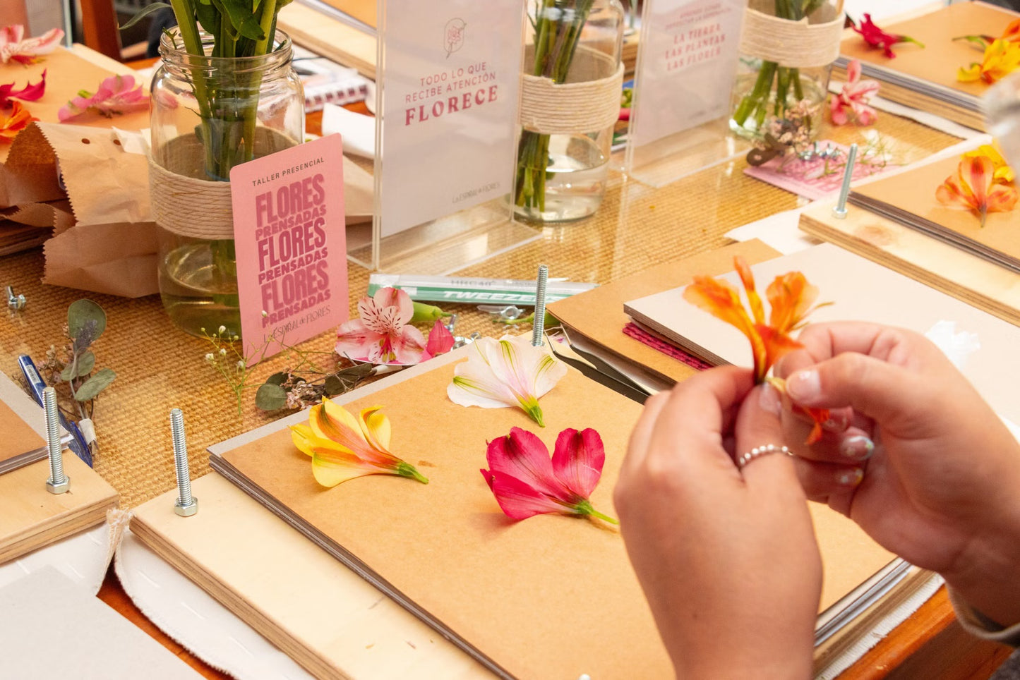 Taller Prensado Floral