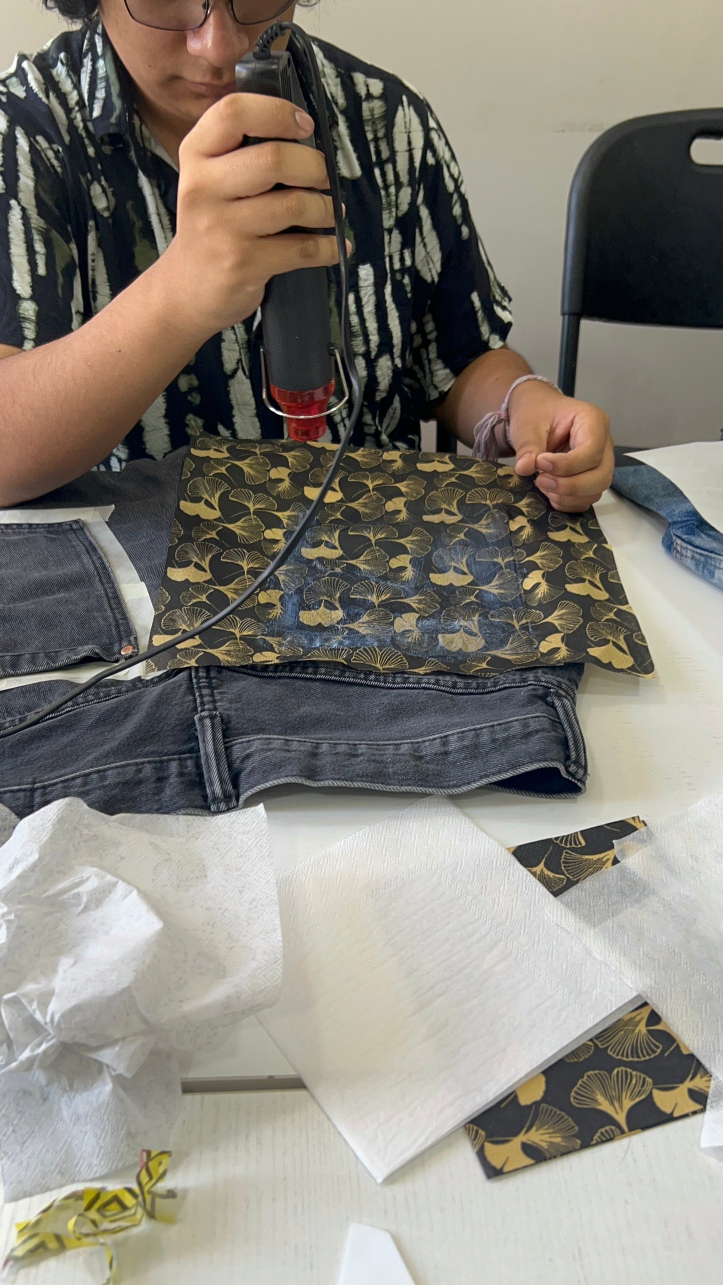 Decora Bolsillo de Jeans con Servilleta
