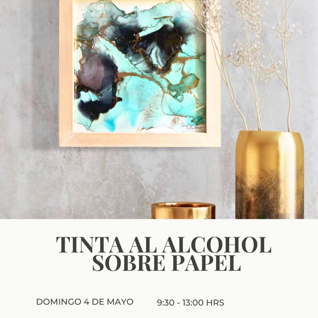 Tinta al alcohol sobre papel