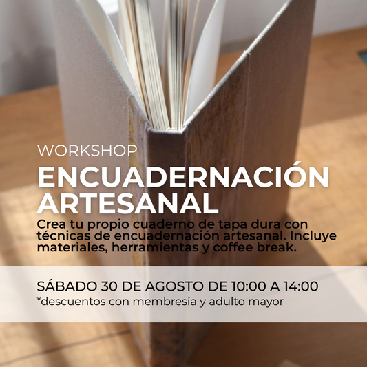 Workshop "Crea tu cuaderno artesanal"