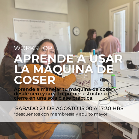 Workshop "Aprende a usar tu máquina de coser"