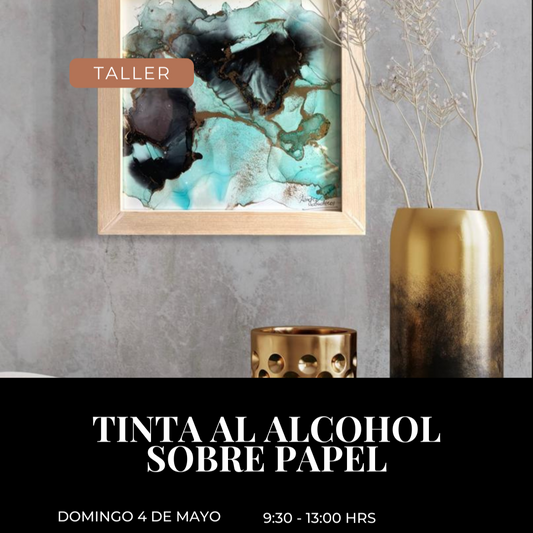 Tinta al alcohol sobre papel