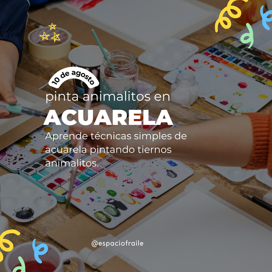 Taller “Pinta animalitos en acuarela”