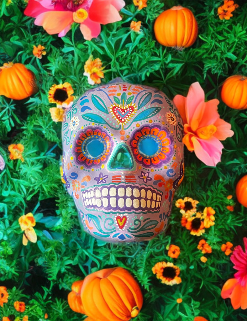 “Celebrando la vida: pintando calaveras con amor”