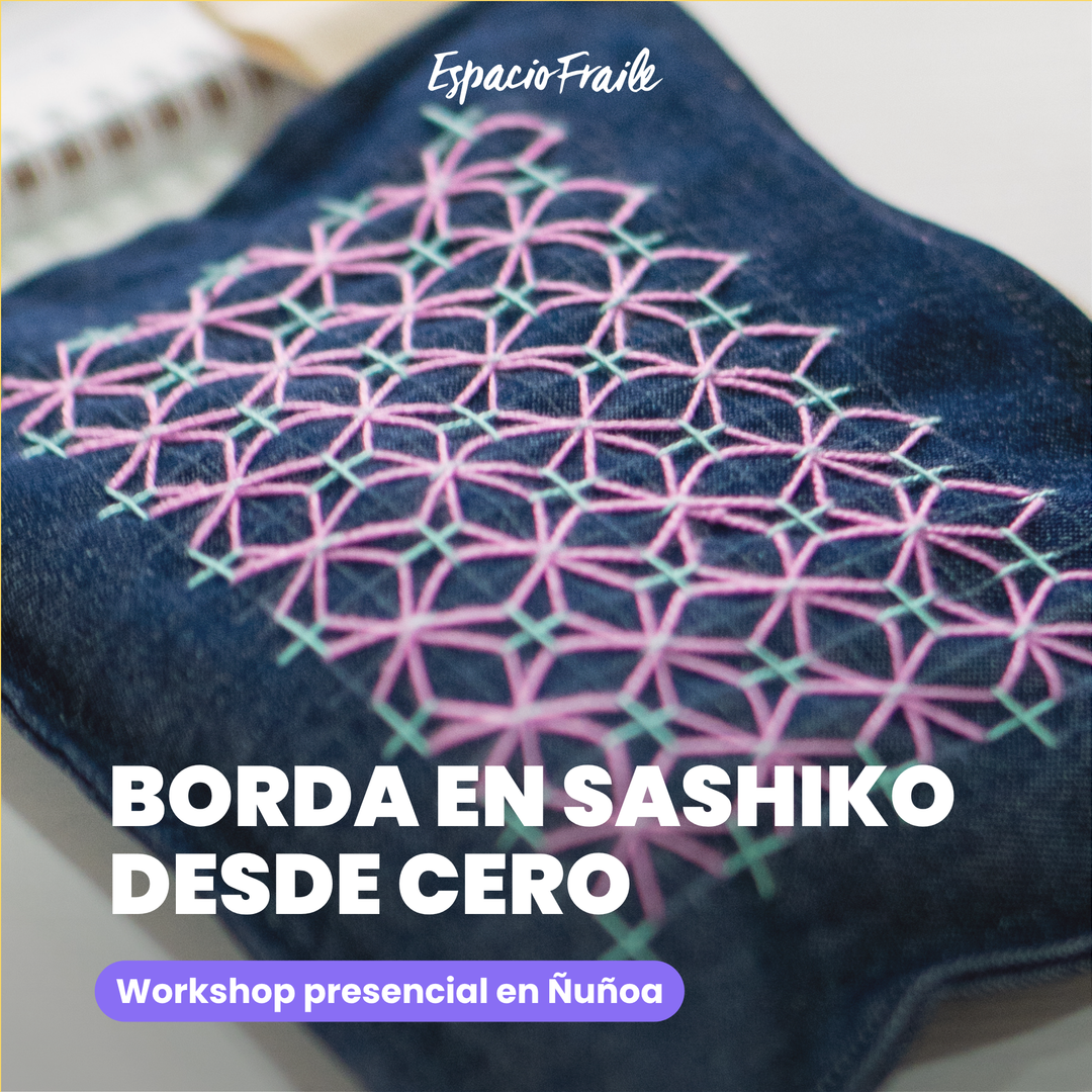 Borda en Sashiko desde cero