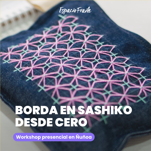 Borda en Sashiko desde cero
