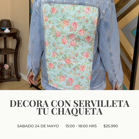 Decora con Servilleta tu Chaqueta