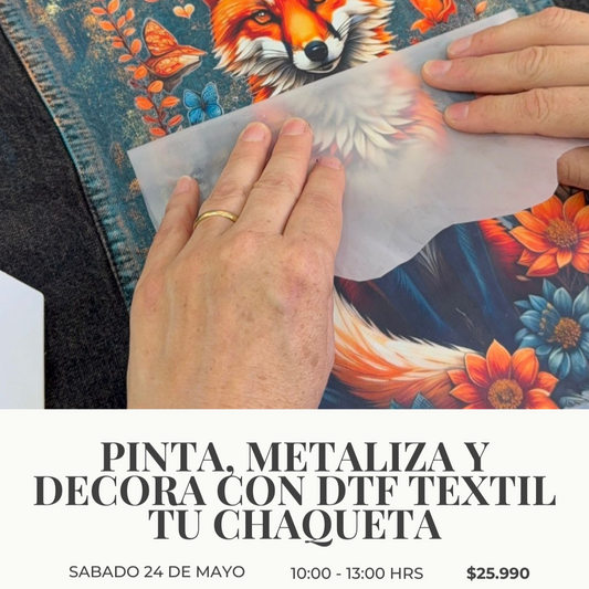 Pinta, Metaliza y decora con DTF textil tu Chaqueta