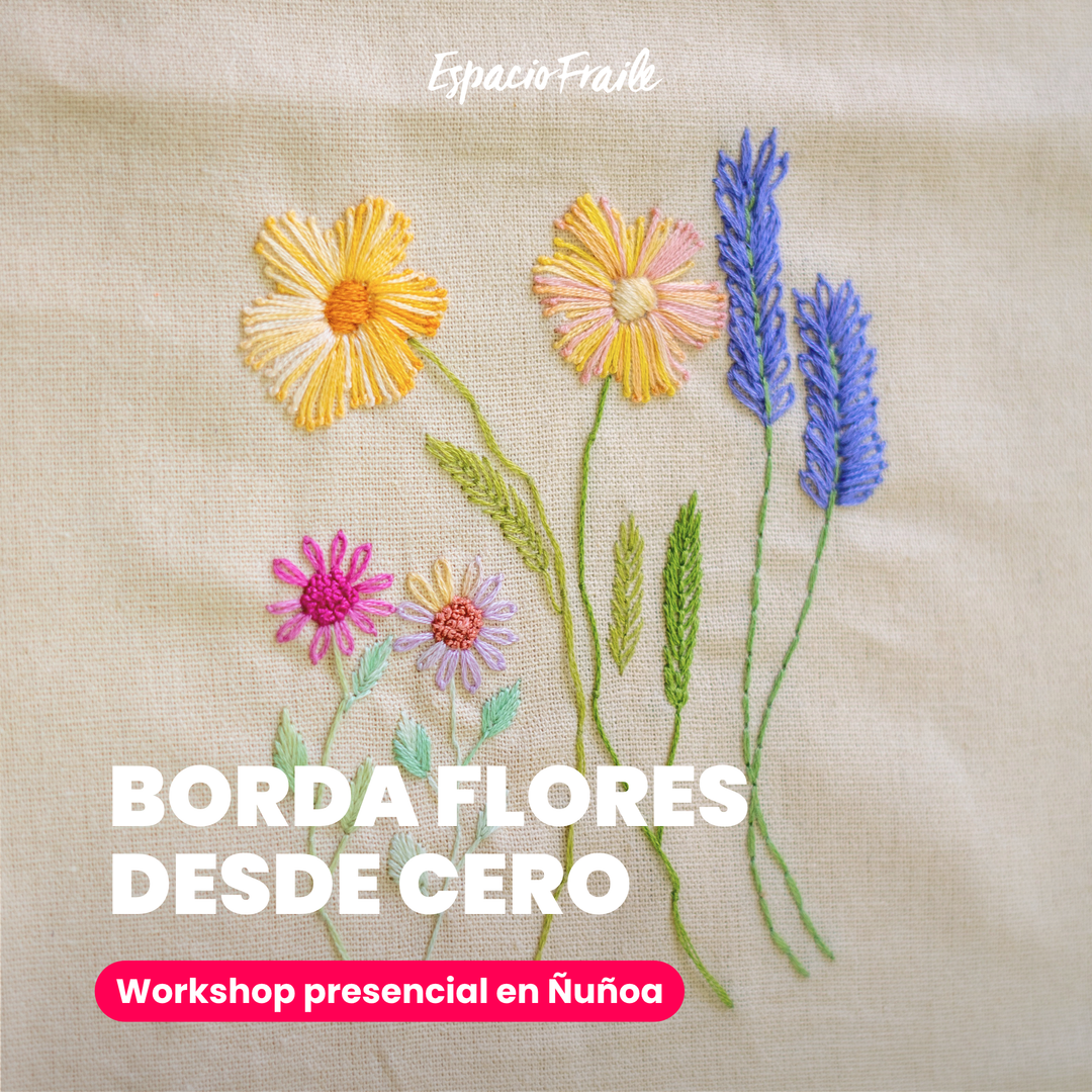Flores Bordadas desde Cero