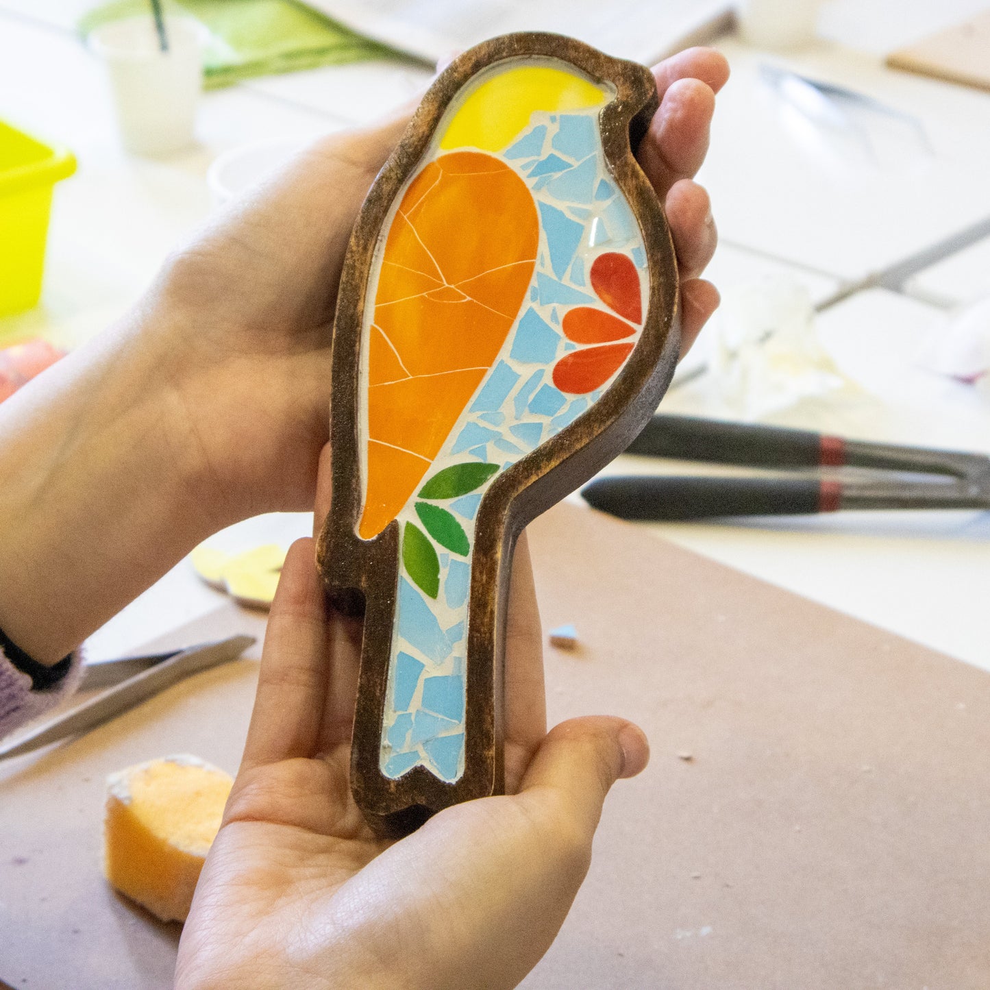 Taller “Crea tu pájaro en mosaico"