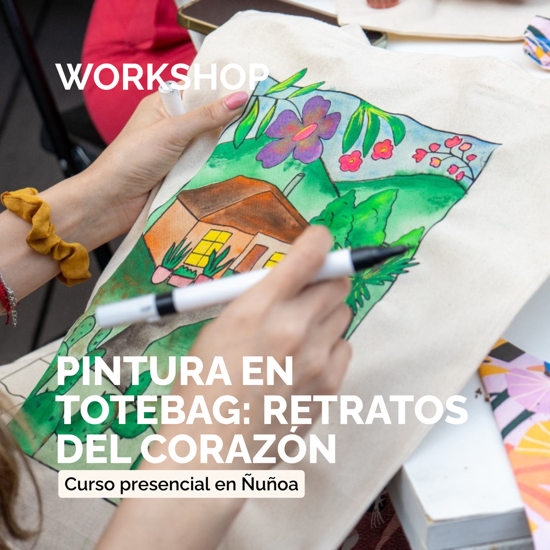 Pintura en Totebag: Retratos del Corazón