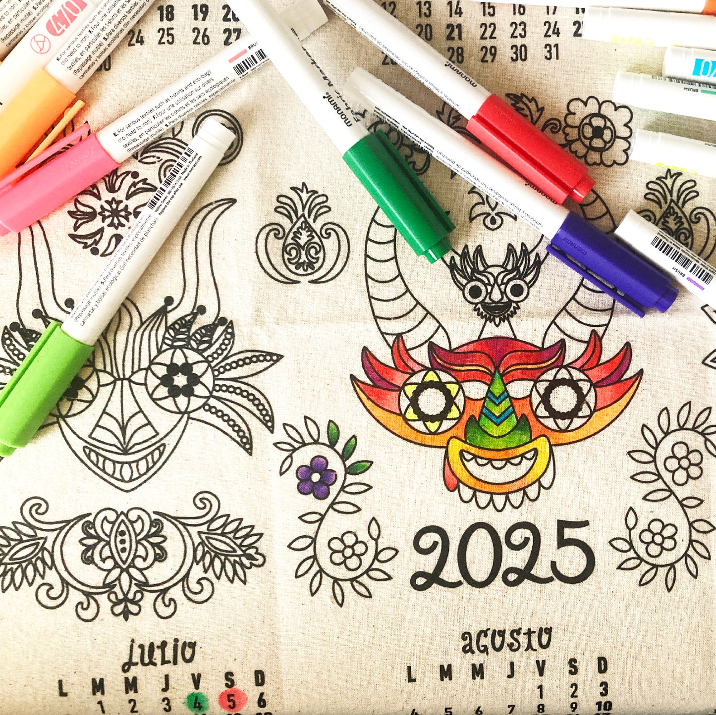 Pinta tu calendario 2025