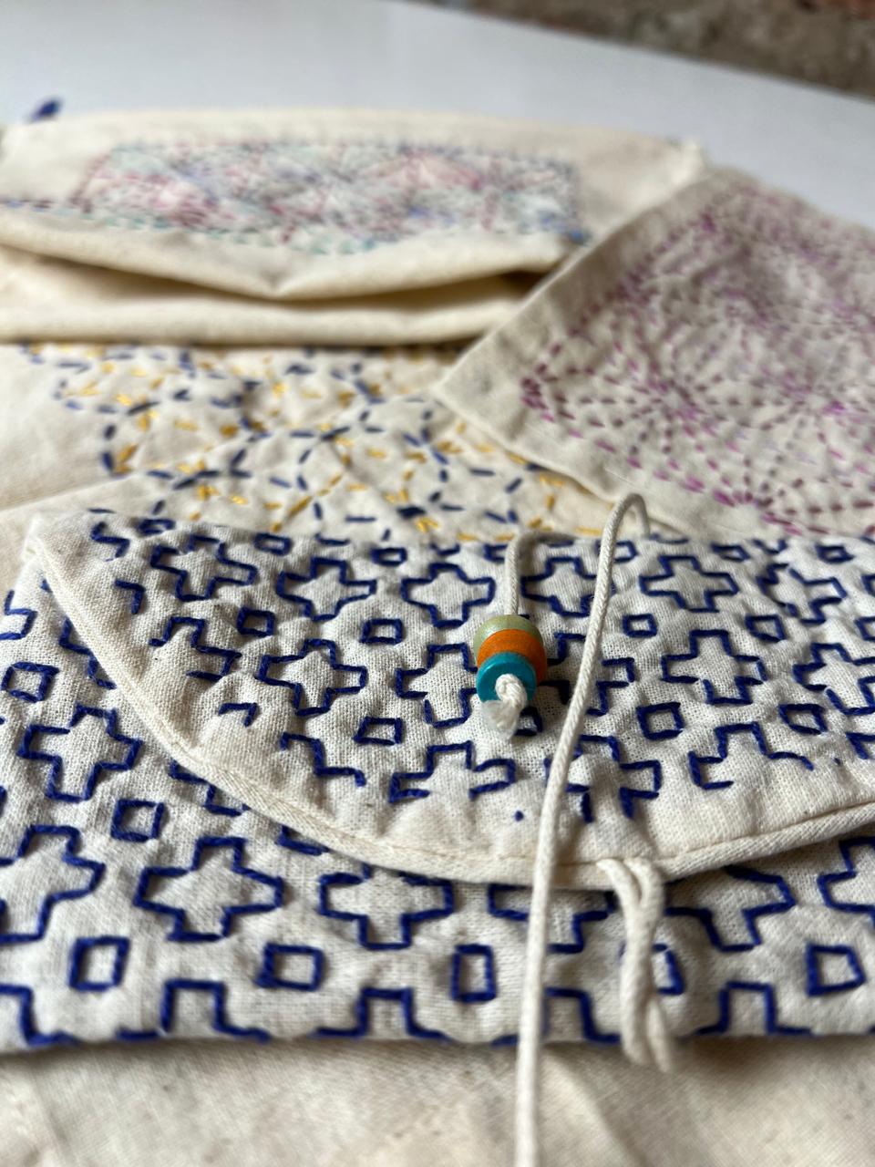 Proyecto Sashiko Estuche