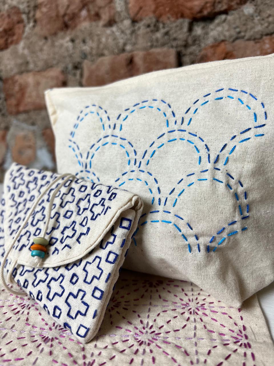 Proyecto Sashiko Estuche