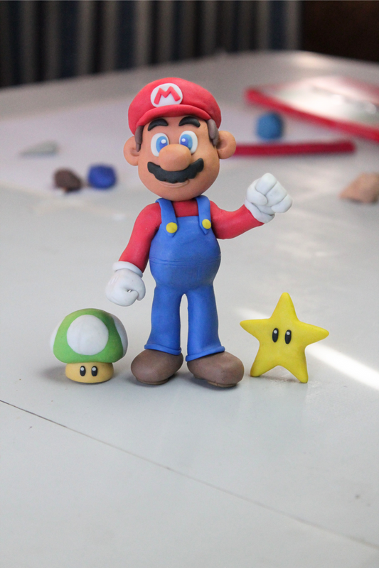 Taller de modelado en plastilina versión Mario Bros